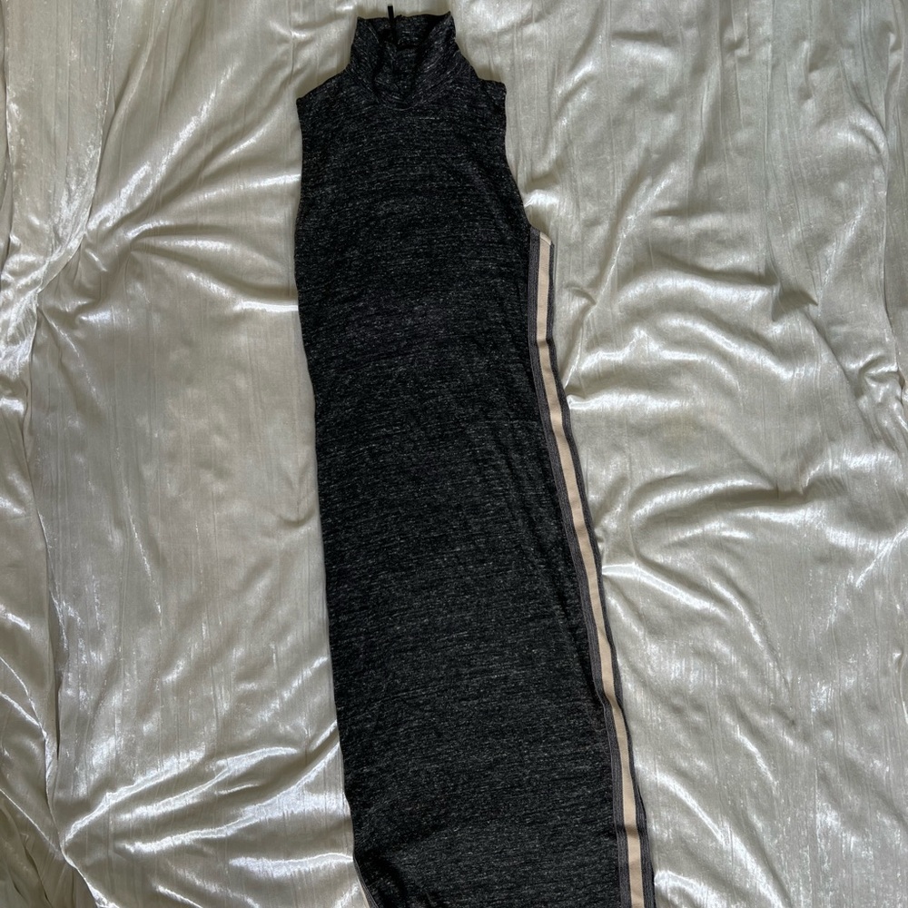Midi mockneck jersey dress